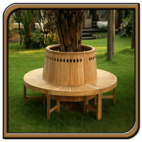 Diseño de jardín de madera