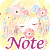 Simple Notepad Flowery Kiss