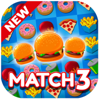 Super Burger Match 3 HD. Swap and Connect Game