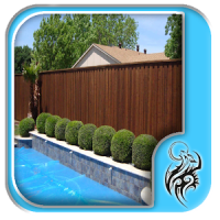 Wood Pool Fence Design
