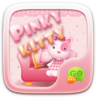 GO SMS PRO PINK KITTY THEME