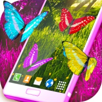 Butterfly Live Wallpaper Forest Purple Themes