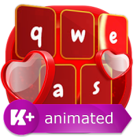 Red Heart Animated Keyboard