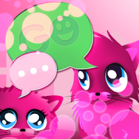 Gatos rosa theme 4 GO SMS Pro