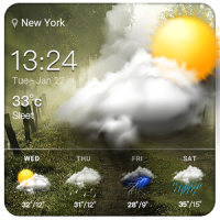 Free weather forecast app& widget .⛅