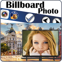 Billboard photo montages frame