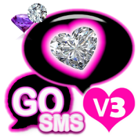 Diamond Heart Theme for GO SMS