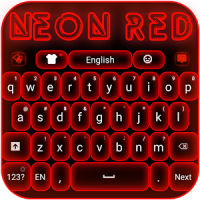 Neon Red Keyboard