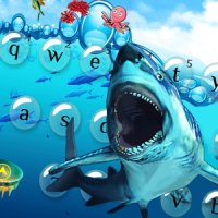 Cool sea shark keyboard theme