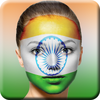 Indian Flag on Face Maker: Independence Day Face