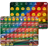 Rainbow Stripe Emoji Keyboard❤