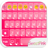 Sweet Pink Emoji keyboard Skin