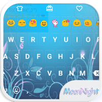 Moon Night Love Emoji Keyboard