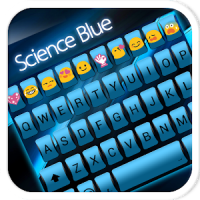 Science Blue Emoji Keyboard
