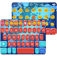 World Map Emoji Keyboard Theme