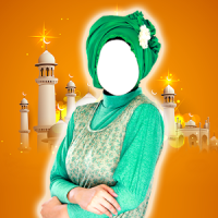 Hijab Frau-Foto-Montage