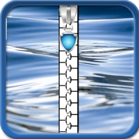 Water Zipper Lock Screen