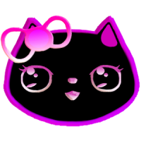 Neon Lily Kitty Live Wallpaper