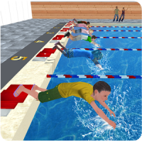 Campeonato de natación acuática para niños