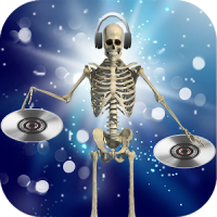 DJ Music for dancing skeleton