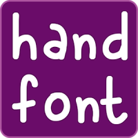 Hand Fonts for FlipFont with Font Resizer