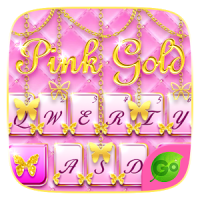 Pink Gold GO Keyboard Theme