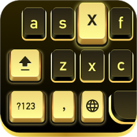 Golden Black Cheetah Keyboard