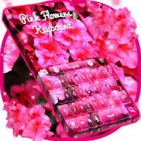 핑크 꽃 키보드