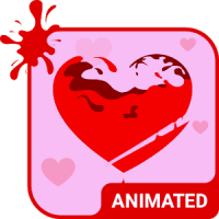 Love Flood Animated Keyboard + Live Wallpaper