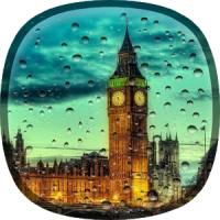 Regen in London Hintergrund