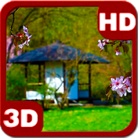 3D Zen House in Garden Free