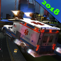 Ambulancia volar simulador 3d
