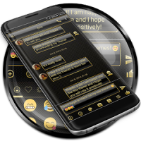 SMS Messages Frame Gold Theme