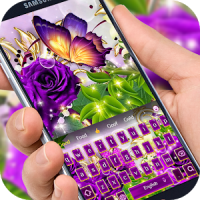 Purple Rose Butterfly Theme