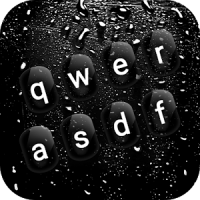 Dark Rainy Animated Keyboard + Live Wallpaper