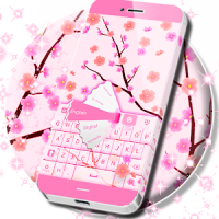 Pink Spring Flowers Keyboard