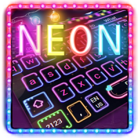 Sparkling Neon Lights Keyboard