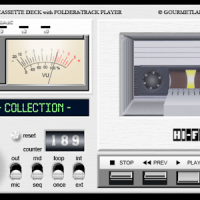 GVC CD-17 folder player VU-meter vintage deck
