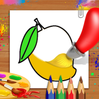 libro para colorear y dibujar frutas - niños Juego
