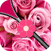 Pink Rose Zipper Screen