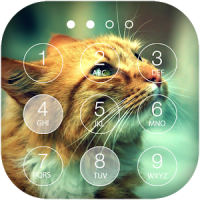 Cute Cat Keypad Lock Screen