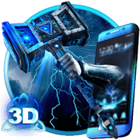3D Thunder God Hammer Theme