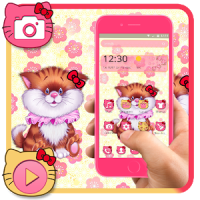 Pink Cute Kitty Theme