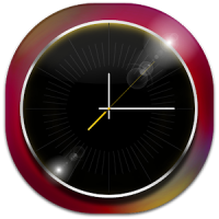 3D Black Clock