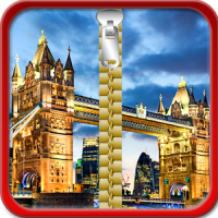 London Zipper Lock Screen