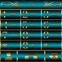 Abstract Turquoise Dialer theme