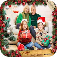 Christmas Photo Frame, Clipart & Card