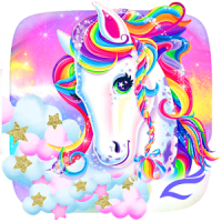 Unicorn Shiny Rainbow Theme