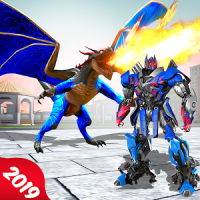 Dragon Transform Robot Warrior Battle