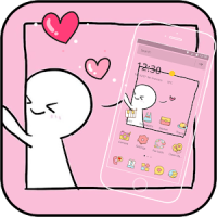 Pink Cartoon Cute Love Kid Theme